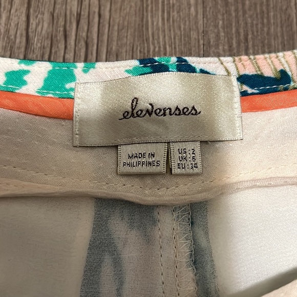 Anthropologie Elevenses Skort Tropical Pattern - Picture 3 of 9